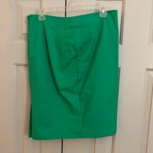 Kelly green pencil skirt